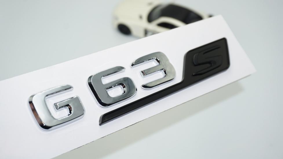 DK Tuning G63S Bagaj Siyah Krom ABS 3M 3D Yazı Logo Benz İle Uyumlu