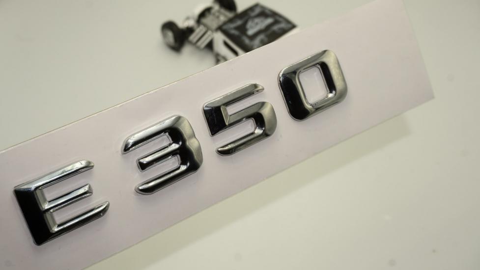 Benz E350 Bagaj Krom Metal 3M 3D Yazı Logo