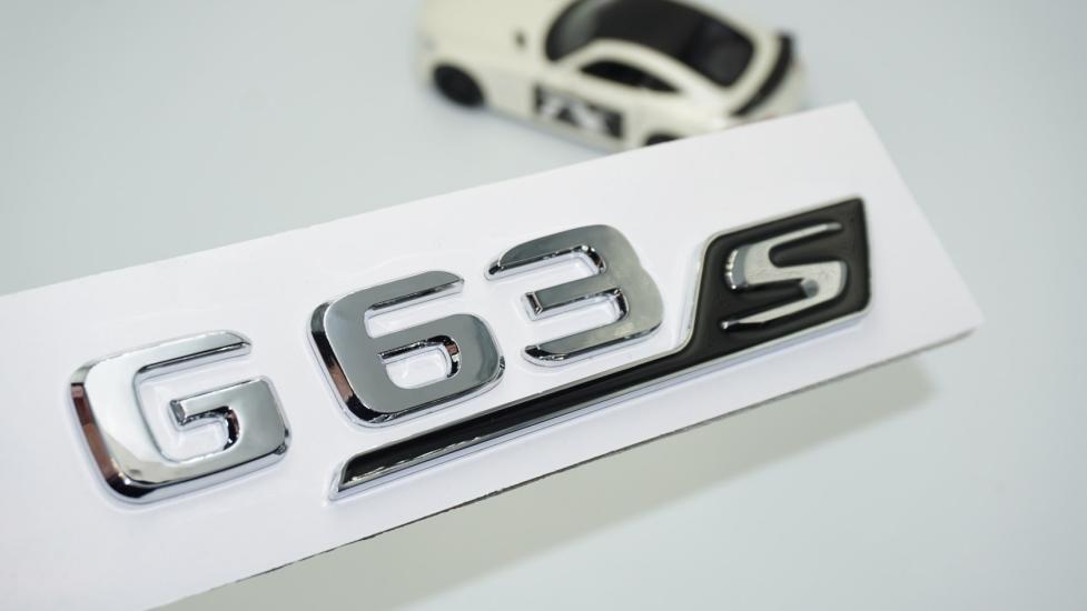 DK Tuning G63S Bagaj Krom Siyah ABS 3M 3D Yazı Logo Benz İle Uyumlu