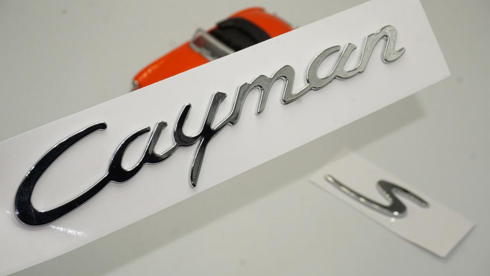 Porsche Cayman S Bagaj 3M 3D ABS Yazı Logo Amblem Seti
