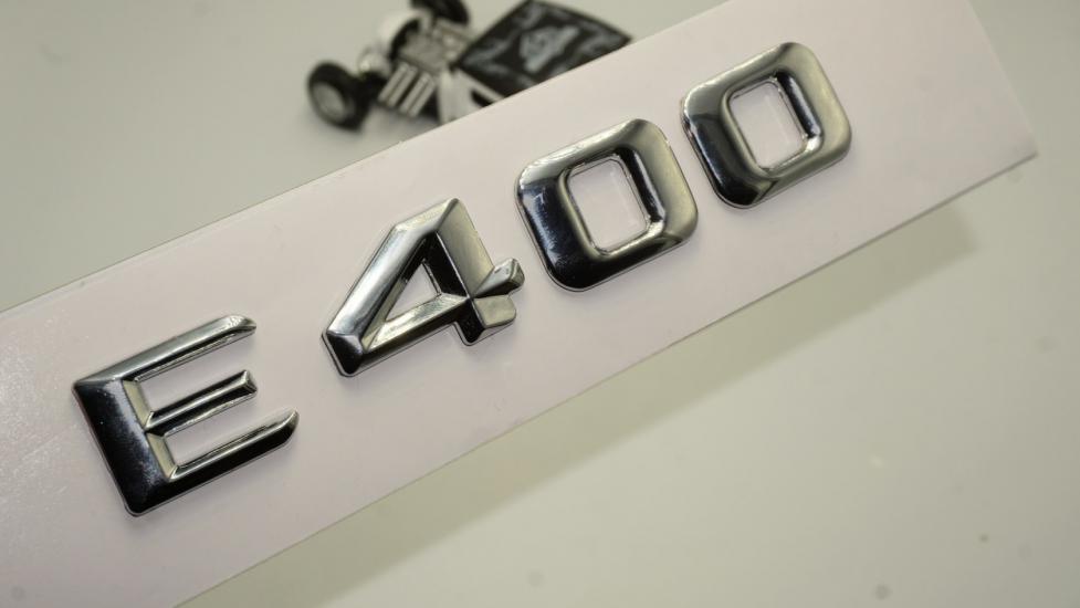 Benz E400 Bagaj Krom Metal 3M 3D Yazı Logo