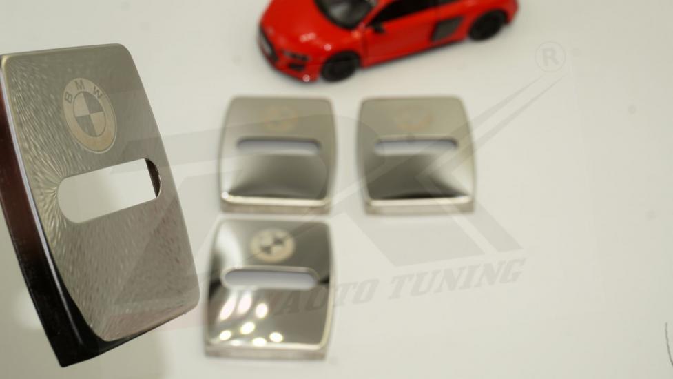 Bmw Krom Metal 3M Kapı Kilidi Logo 4 Lü Set