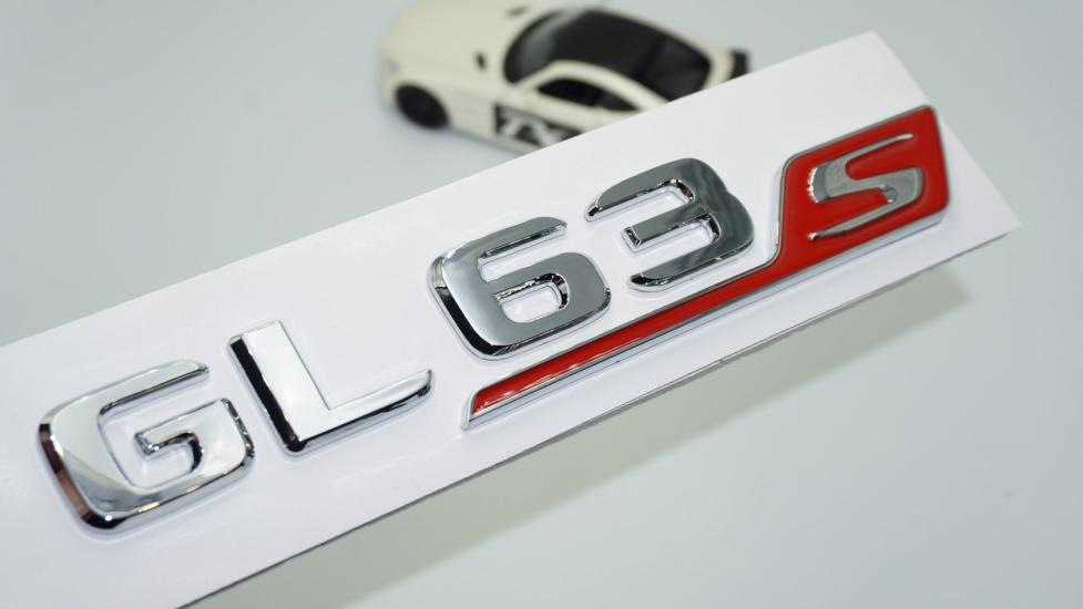 DK Tuning GL63S Bagaj Krom Kırmızı ABS Yazı Logo Benz İle Uyumlu