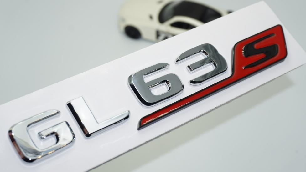 DK Tuning GL63S Bagaj Kırmızı Krom ABS Yazı Logo Benz İle Uyumlu