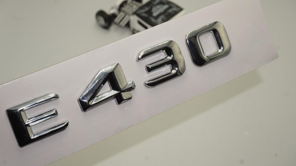 Benz E430 Bagaj Krom Metal 3M 3D Yazı Logo