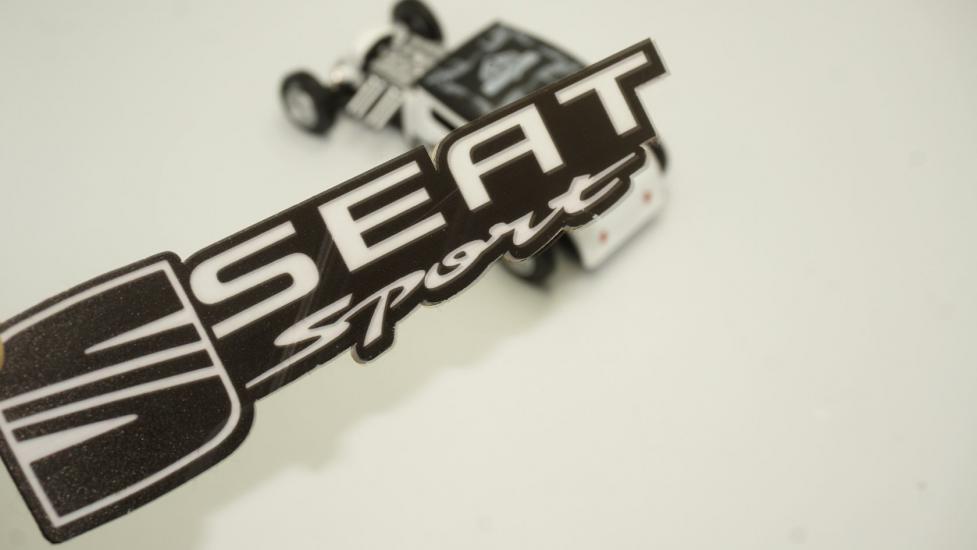 Seat Sport Logo Epoksi ABS Bagaj 3M 3D Logo Arma