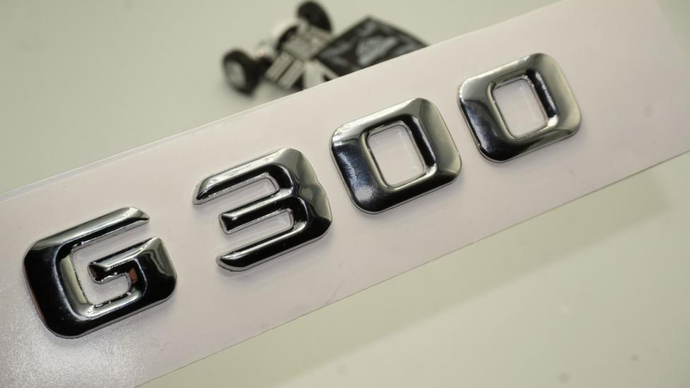 Benz G300 Bagaj Krom Metal 3M 3D Yazı Logo