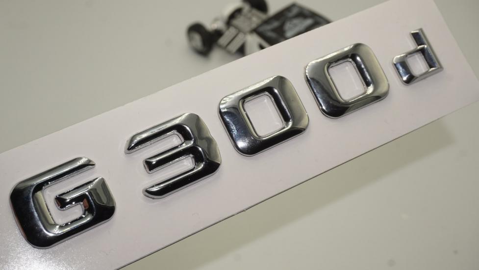 Benz G 300d Bagaj Krom Metal 3M 3D Yazı Logo