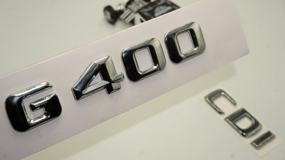 Benz G 400 CDi Bagaj Krom Metal 3M 3D Yazı Logo