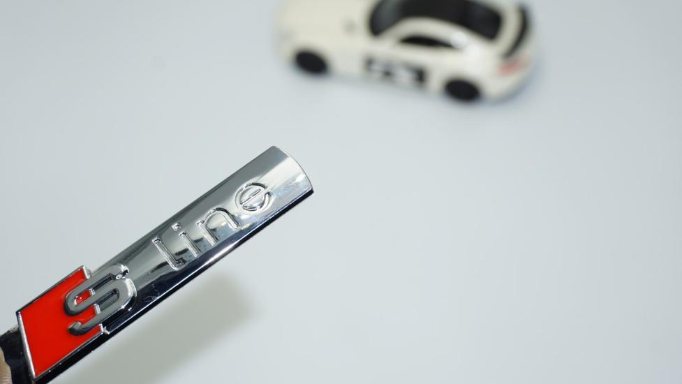 DK Tuning S Line Bagaj 3M 3D Krom Metal Logo Arma Audi İle Uyumlu