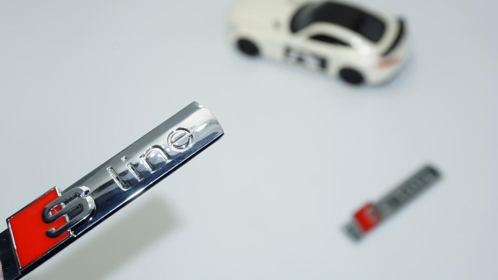 DK Tuning S Line Çamurluk 3M Krom Metal Logo Arma Audi İle Uyumlu
