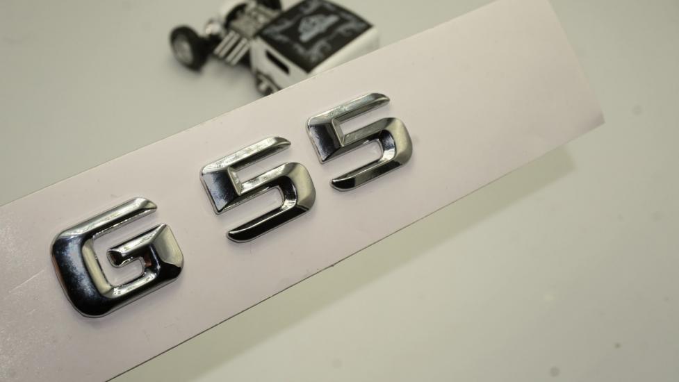 Benz G55 Bagaj Krom Metal 3M 3D Yazı Logo