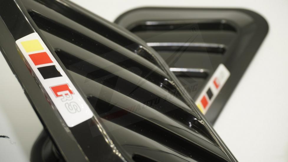 Audi RS Logo Ön Kaput Glossy Black Air Flow Rüzgarlık