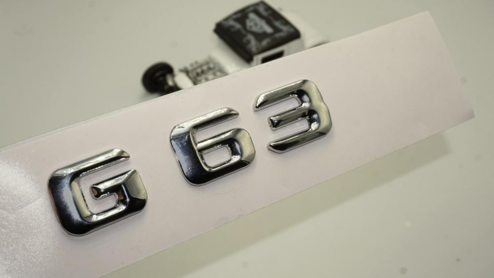 Benz G63 Bagaj Krom Metal 3M 3D Yazı Logo