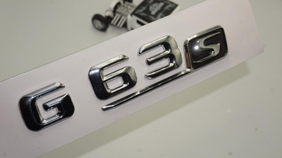 Benz G63S Bagaj Krom Metal 3M 3D Yazı Logo