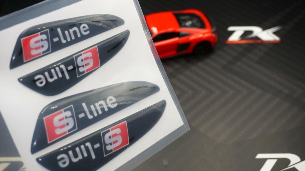 Audi S Line Logo Kapı Kenarı Koruma Damla Desen 3M Band