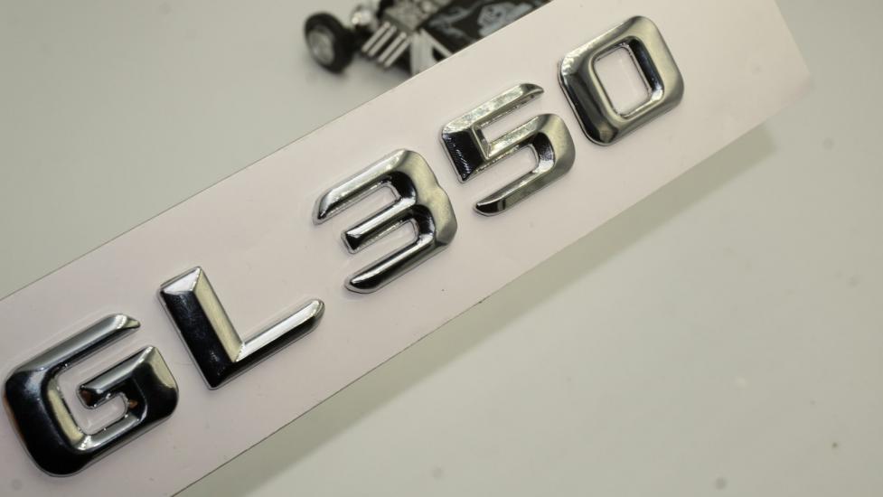 Benz GL 350 Bagaj Krom Metal 3M 3D Yazı Logo