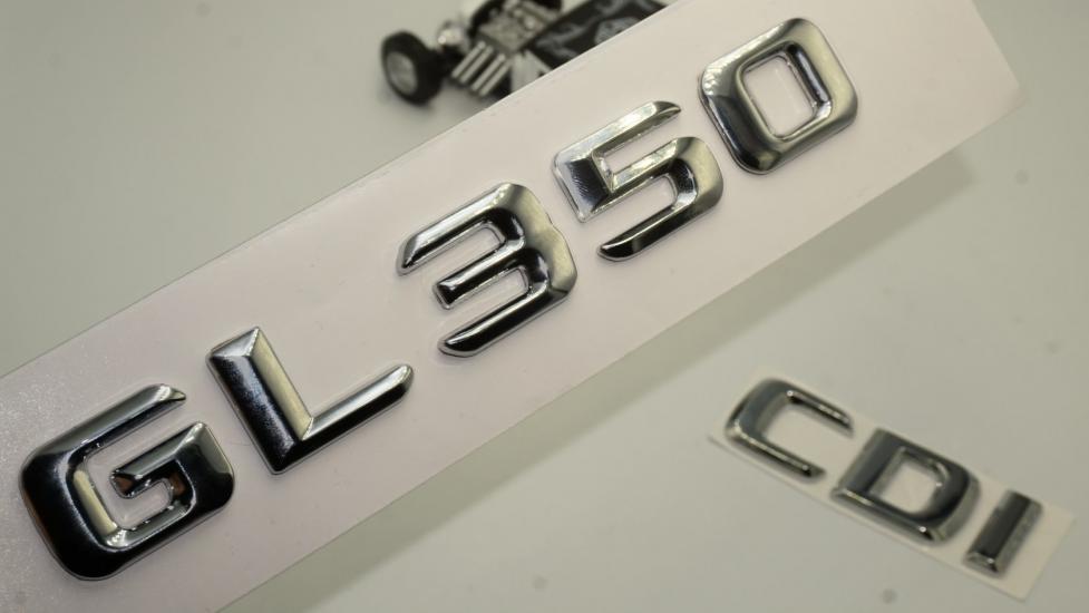 Benz GL 350 CDi Bagaj Krom Metal 3M 3D Yazı Logo