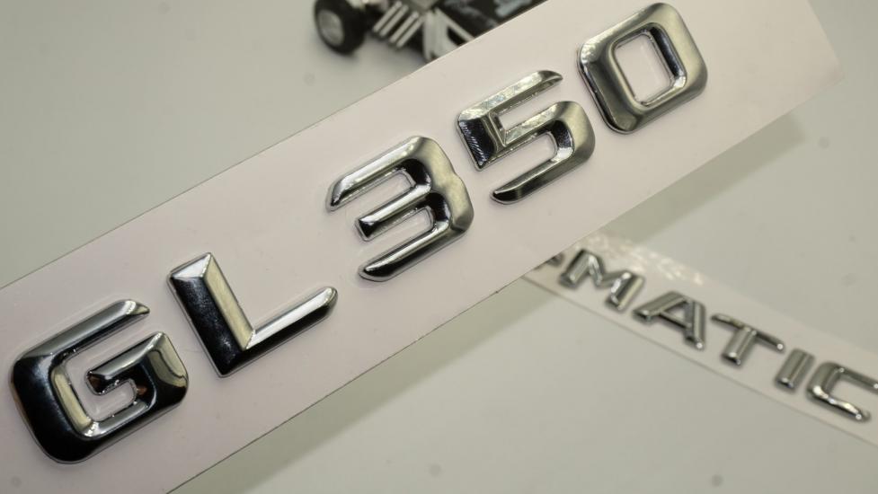 Benz GL 350 4Matic Bagaj Krom Metal 3M 3D Yazı Logo
