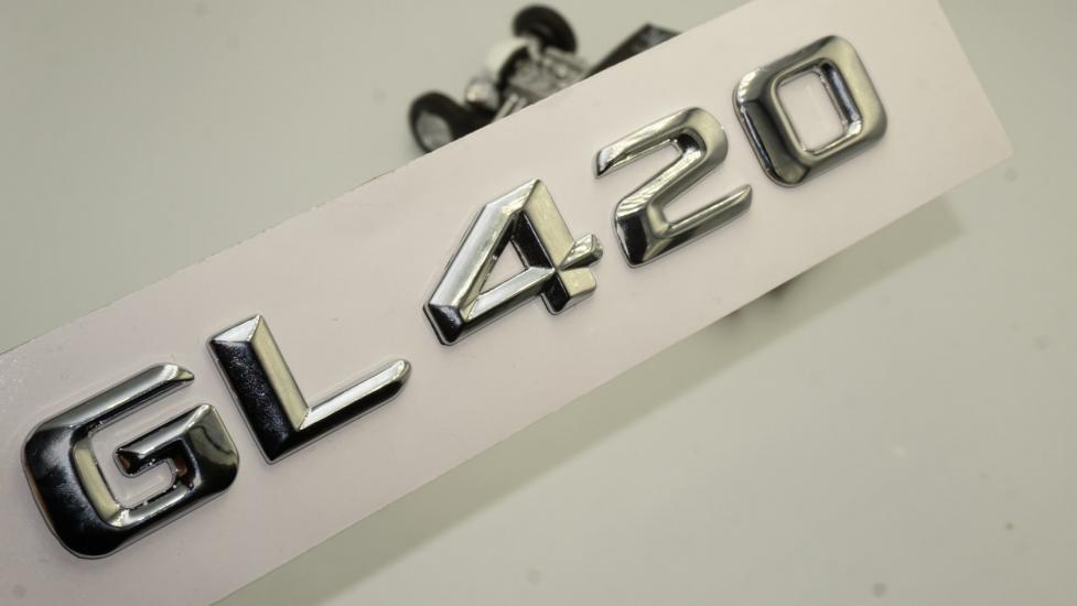Benz GL 420 Bagaj Krom Metal 3M 3D Yazı Logo