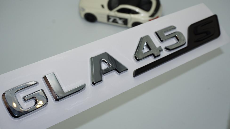 DK Tuning GLA 45S Bagaj Krom Siyah ABS Yazı Logo Benz İle Uyumlu