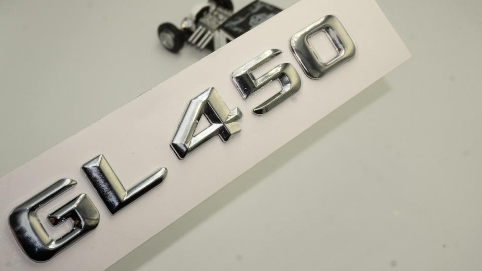 Benz GL 450 Bagaj Krom Metal 3M 3D Yazı Logo