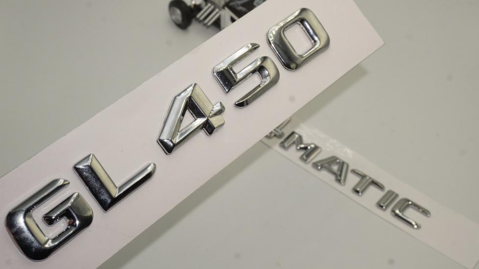 Benz GL 450 4Matic Bagaj Krom Metal 3M 3D Yazı Logo