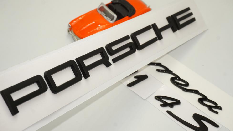 Porsche Carrera 911 4S Bagaj 3M 3D ABS Yazı Logo Amblem Seti