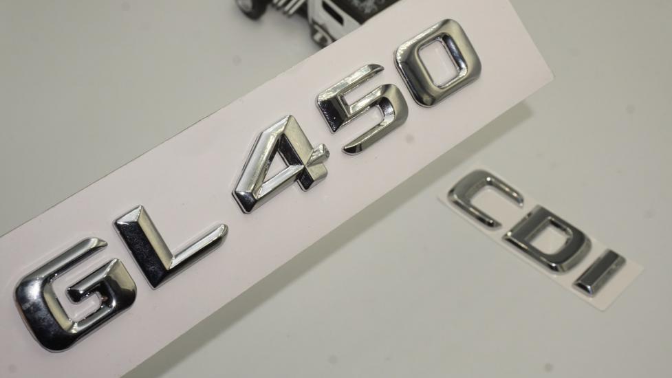 Benz GL 450 CDi Bagaj Krom Metal 3M 3D Yazı Logo