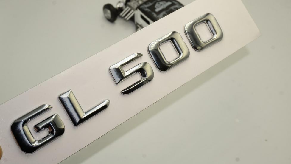Benz GL 500 Bagaj Krom Metal 3M 3D Yazı Logo