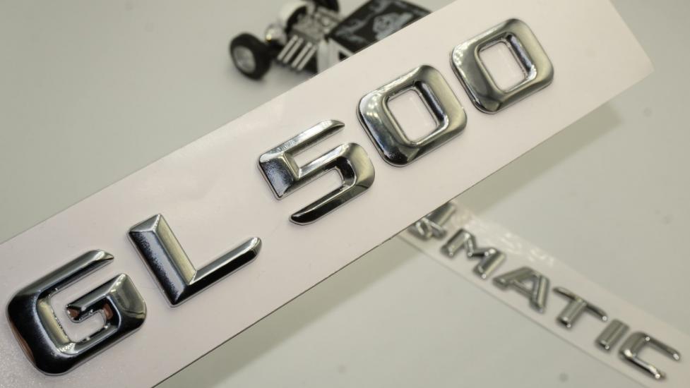 Benz GL 500 4Matic Bagaj Krom Metal 3M 3D Yazı Logo