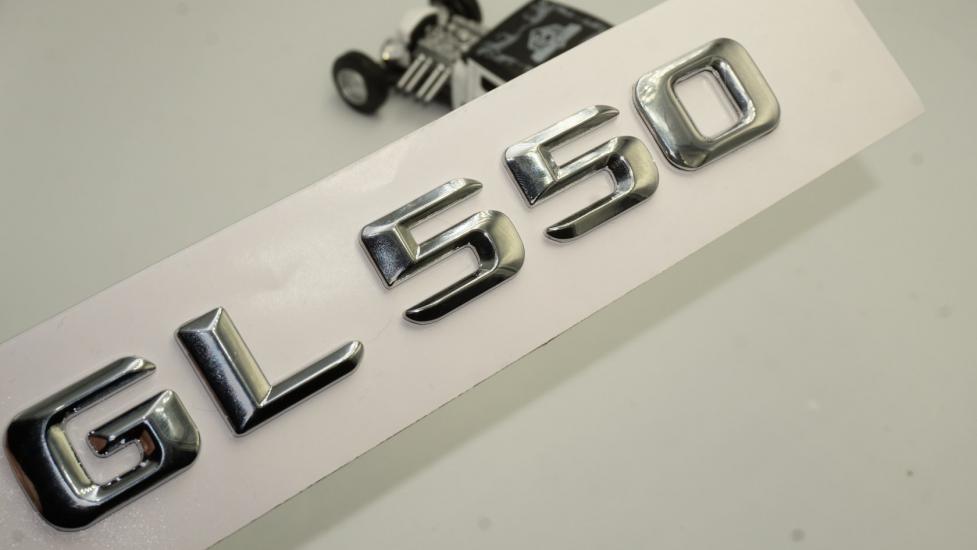 Benz GL 550 Bagaj Krom Metal 3M 3D Yazı Logo