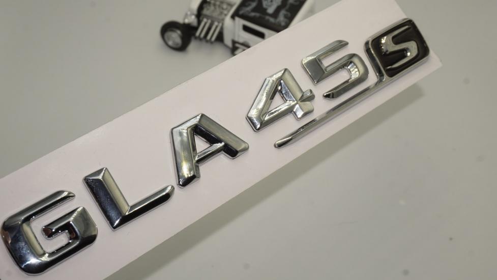 Benz GLA 45S Bagaj Krom Metal 3M 3D Yazı Logo