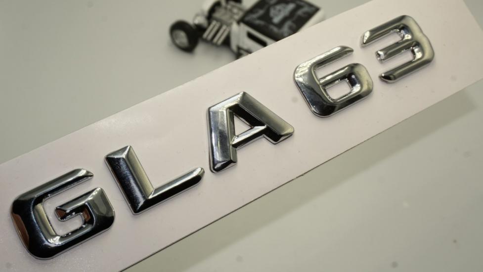 Benz GLA 63 Bagaj Krom Metal 3M 3D Yazı Logo