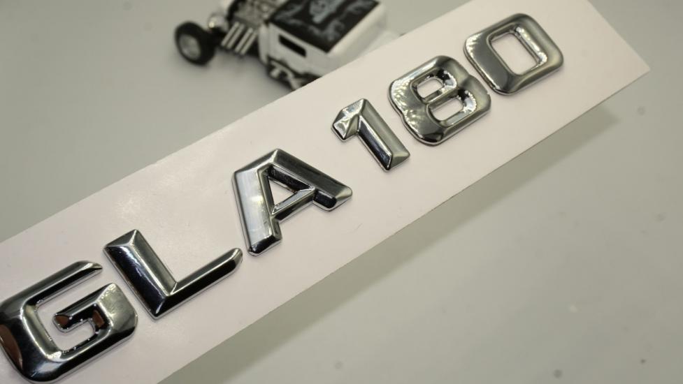 GLA180 Bagaj Krom Metal 3M 3D Yazı Logo