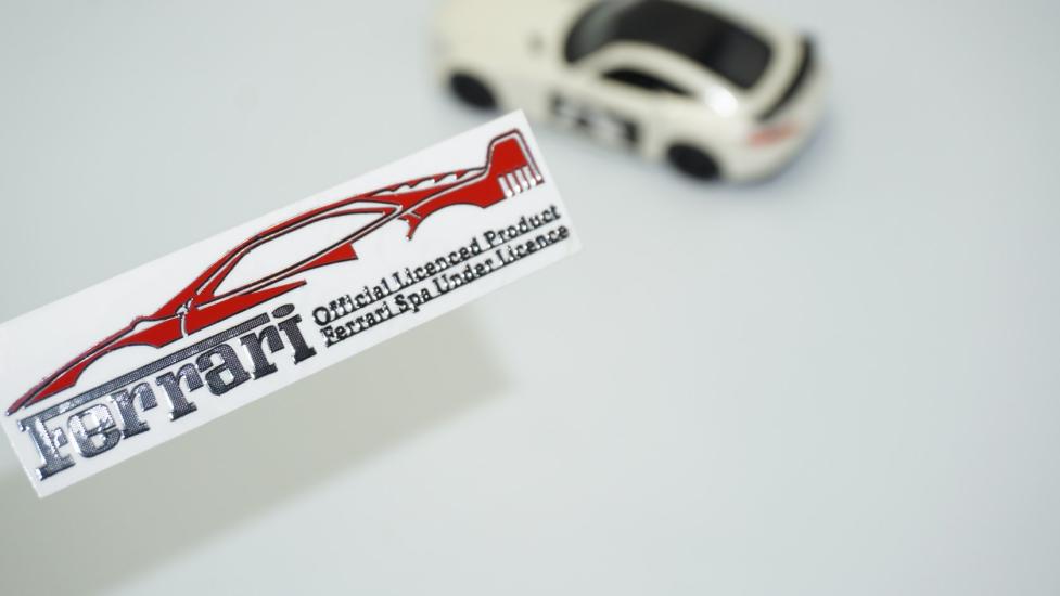 DK Tuning Torpido Konsol Alüminyum Metal Sticker Ferrari İle Uyumlu