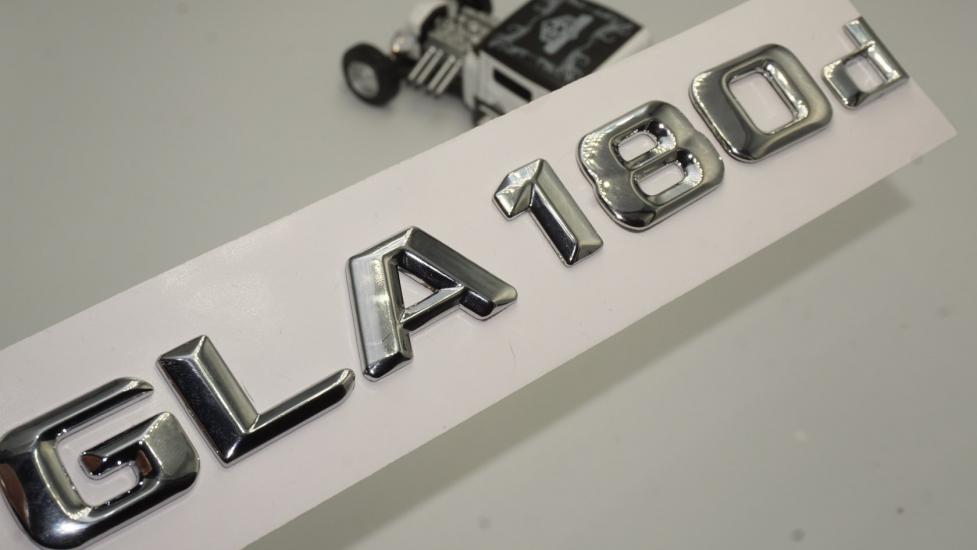Benz GLA 180d Bagaj Krom Metal 3M 3D Yazı Logo