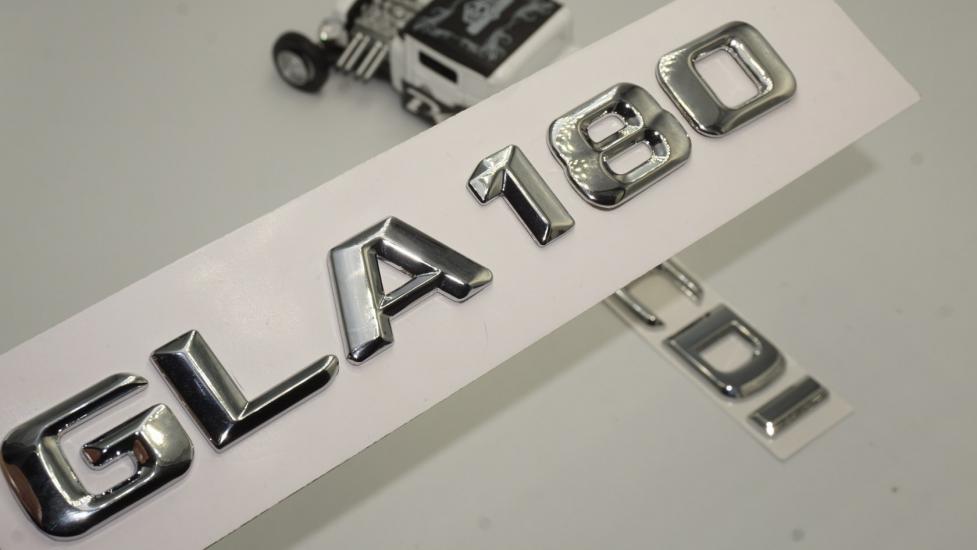Benz GLA 180 CDi Bagaj Krom Metal 3M 3D Yazı Logo