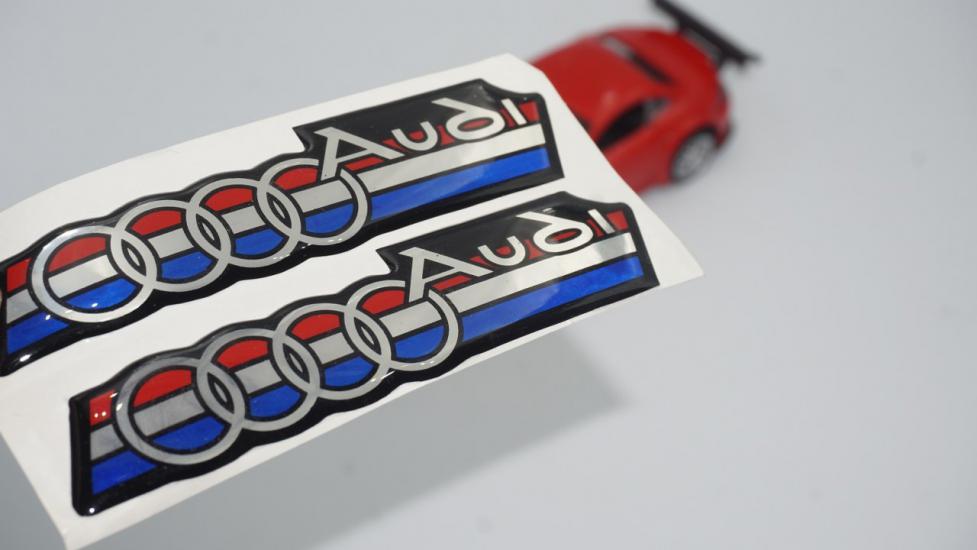 Audi Logo Damla Silikon Torpido Çamurluk Yanı Sticker
