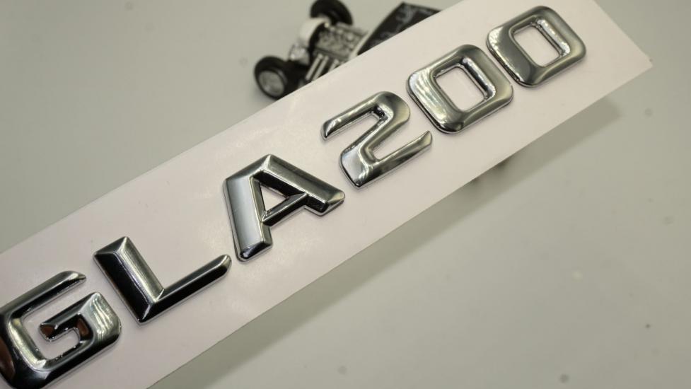 Benz GLA 200 Bagaj Krom Metal 3M 3D Yazı Logo