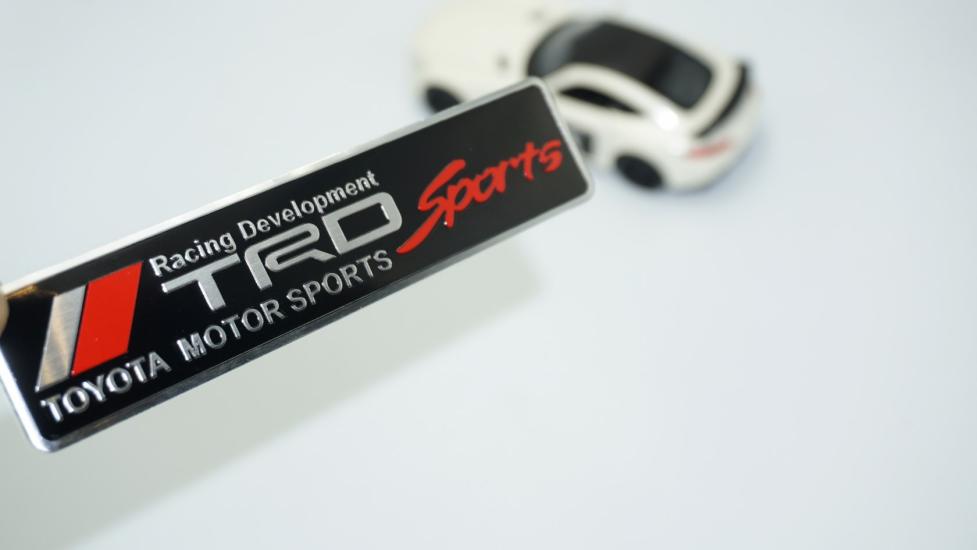 DK Tuning TRD Sports Metal Body Plaka Logo Arma Toyota İle Uyumlu