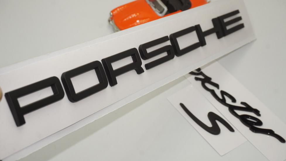 Porsche Boxster S Bagaj 3M 3D ABS Yazı Logo Amblem Seti