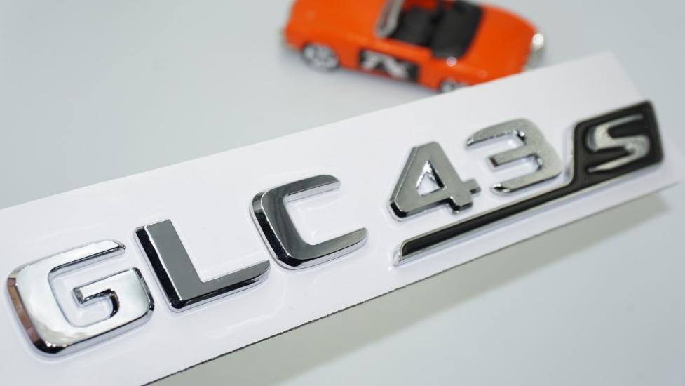 DK Tuning GLC 43S Bagaj Siyah Krom ABS Yazı Logo Benz İle Uyumlu