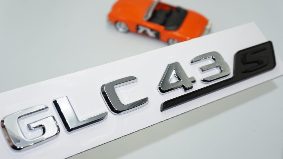 DK Tuning GLC 43S Bagaj Krom Siyah ABS Yazı Logo Benz İle Uyumlu