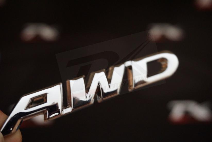 Toyota Rav4 AWD Bagaj Krom Metal 3M Logo