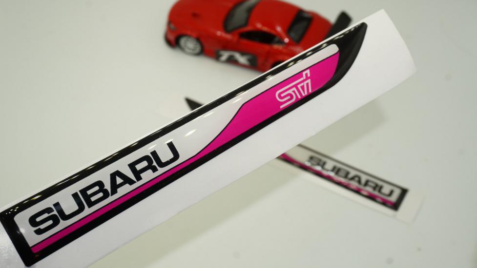 Subaru impreza Yan Aynalar Ve Çamurluk Yanı Damla Desen Bıçak Logo Arma Seti