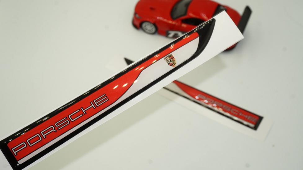 Porsche Cayenne Yan Aynalar Ve Çamurluk Yanı Damla Desen Bıçak Logo Arma Seti