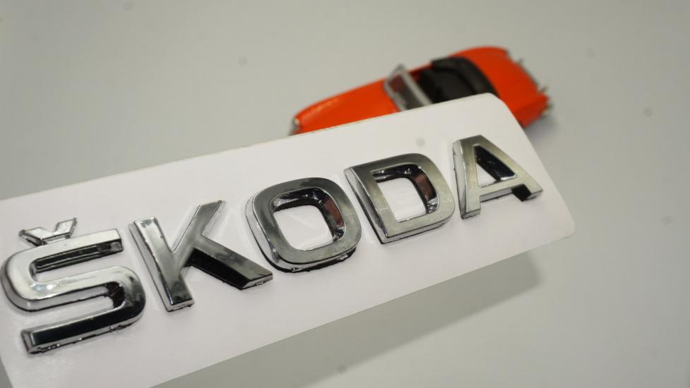 Skoda Bagaj Krom ABS 3M 3D Yazı Logo Amblem