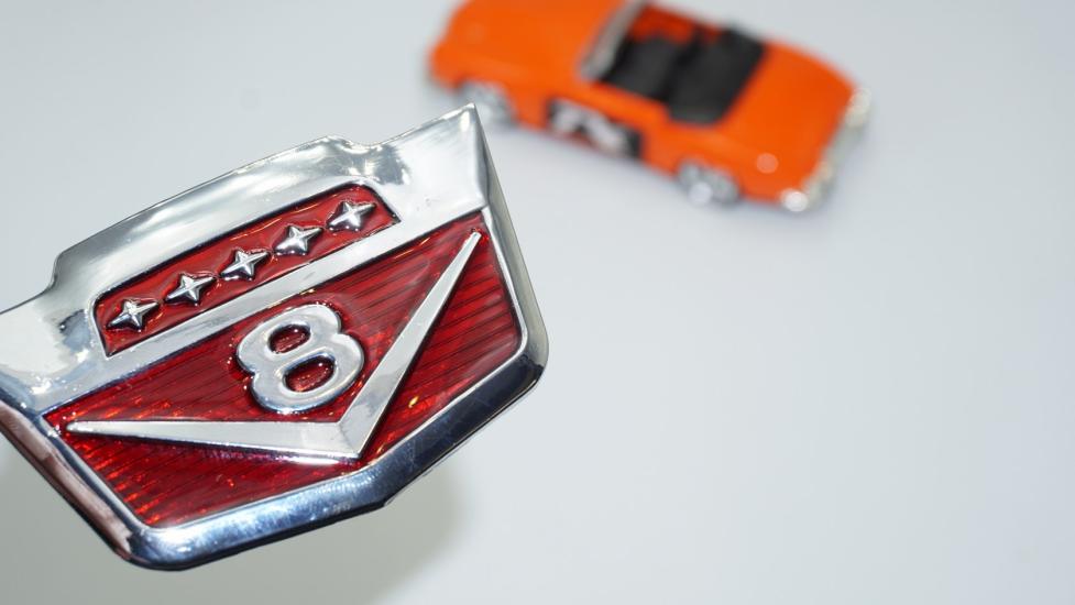 DK Tuning V8 Bagaj Yeni Versiyon Krom Metal Logo Amblem