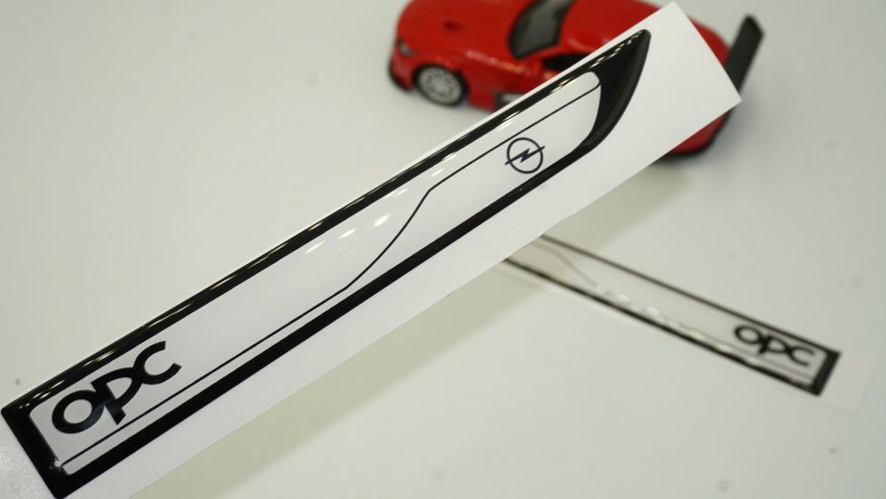Opel OPC GarandlandxYan Aynalar Ve Çamurluk Yanı Damla Desen Bıçak Logo Arma Seti